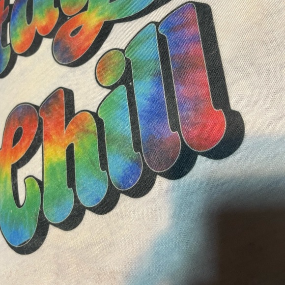 Stay Chill Tie Dye Handmade T Shirt - Picture 3 of 5